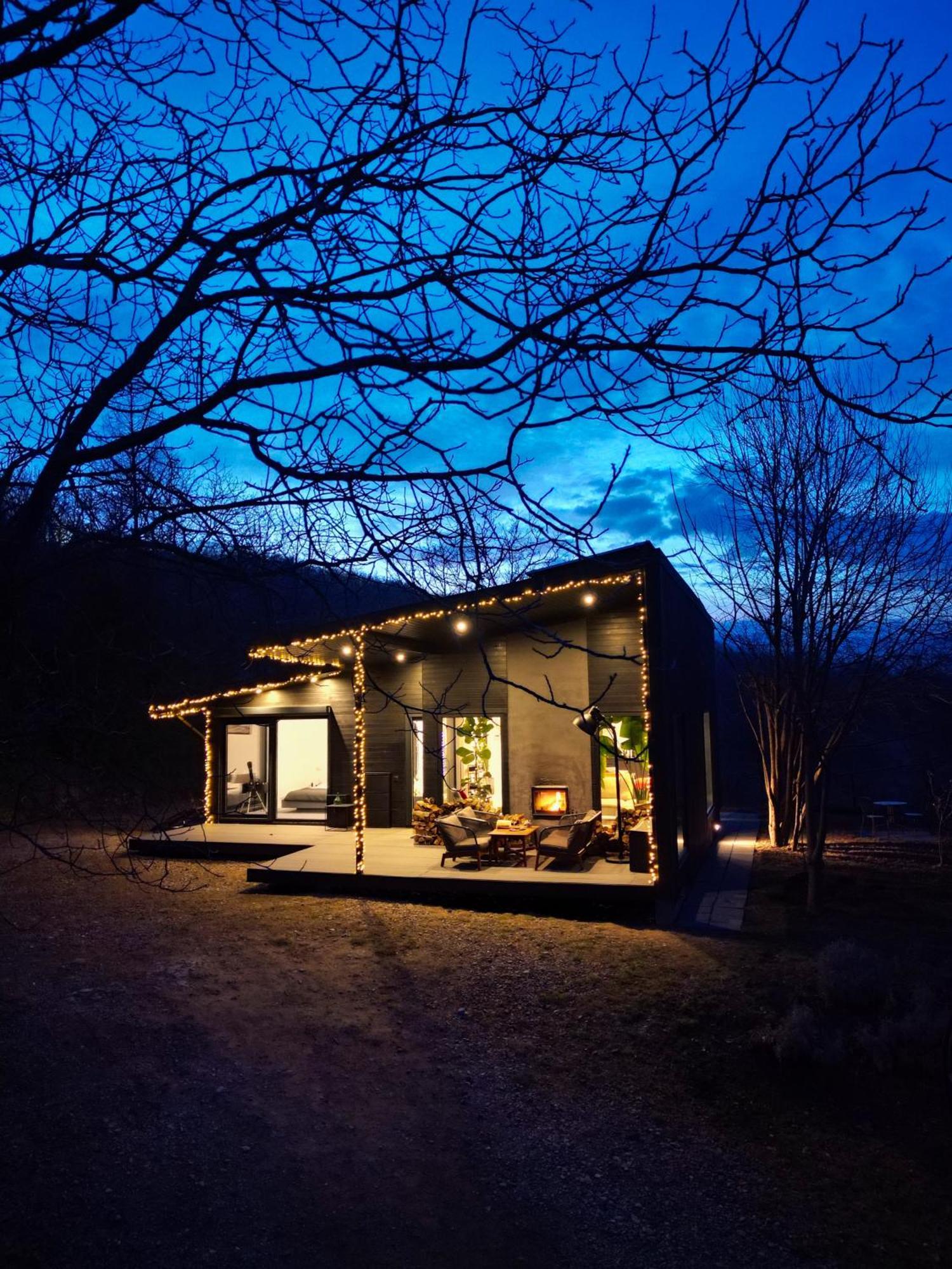 Black Walnut House With Indoor Outdoor Fireplace Izvoarele  Exteriör bild
