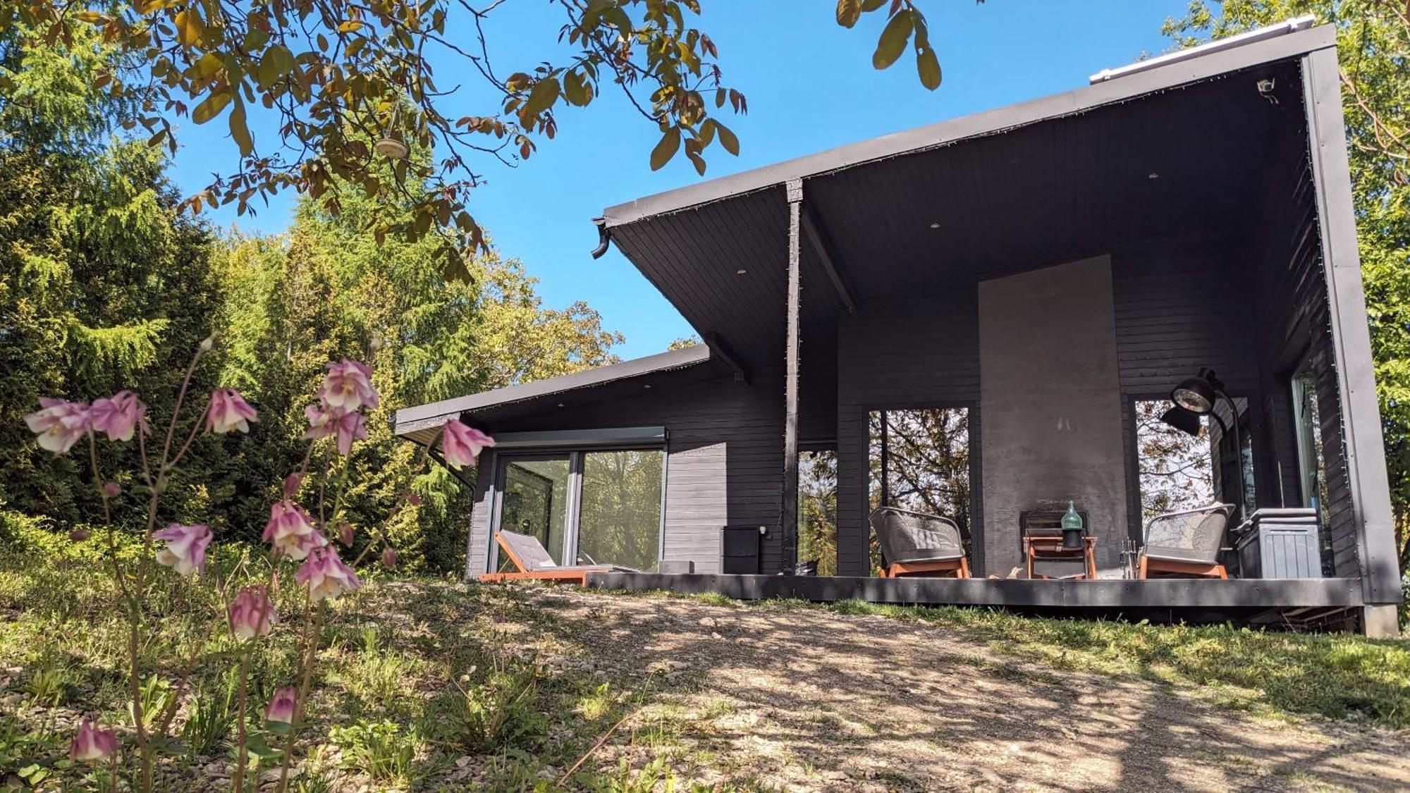 Black Walnut House With Indoor Outdoor Fireplace Izvoarele  Exteriör bild